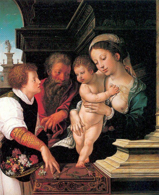 Orlandi, Deodato The Holy Family Sweden oil painting art